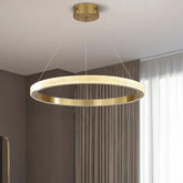 Lampadario Color Oro Moderno LED Lusso Leggero