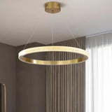 Lampadario Color Oro Moderno LED Lusso Leggero