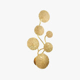 Lampada da Soggiorno Oro con Floral Applique