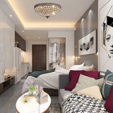 Plafoniera Led Tonda da Incasso Cristallo Moderno