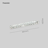 Lampada da Muro Bagno Lunga Cristallina Elegante