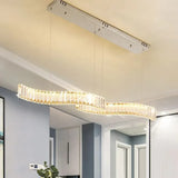 Lampadari Moderni Sospensione Cristallo a Forma D'onda