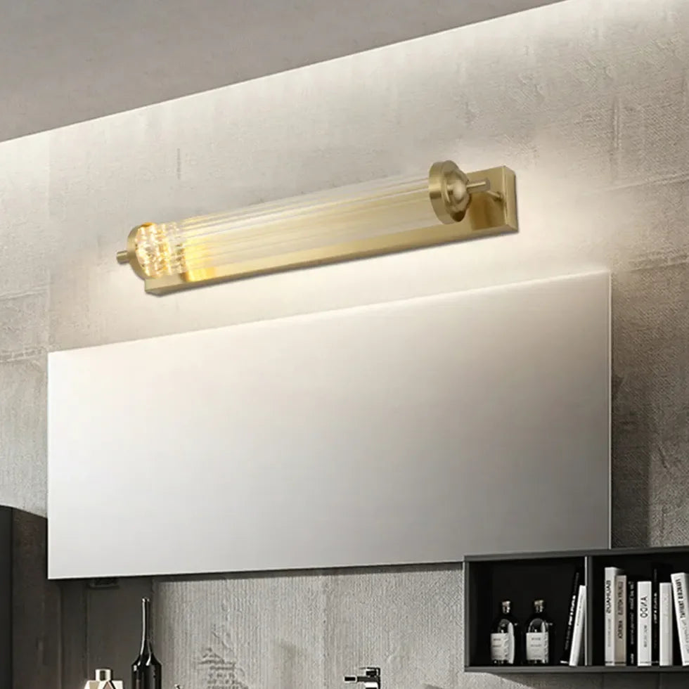 Lampada da Muro Classica Tubolare Dorata per Bagno