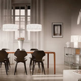 Lampadario Soffitto LED Moderno per Soggiorno Plissè