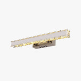Applique Bagno Cristallo LED Oro Impermeabile Lusso