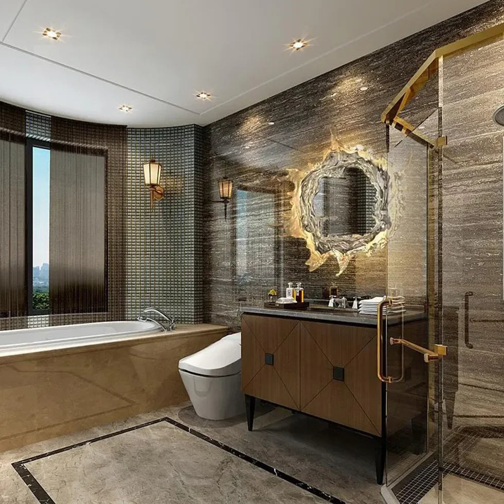 Applique da Bagno Specchio LED con Effetto Acqua