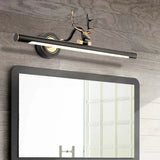 Applique Nero Oro con Design a Corna LED per Bagno