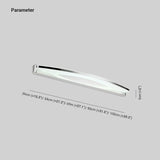 Applique da Parete Argento Led Bagno Moderno