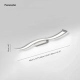 Applique da Parete Bianca Bagno Design Lineare