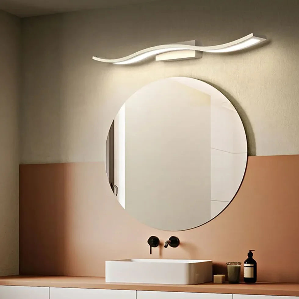 Applique da Parete Bianca Bagno Design Lineare