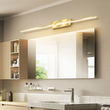 Applique Specchio da Bagno Luce Dorata