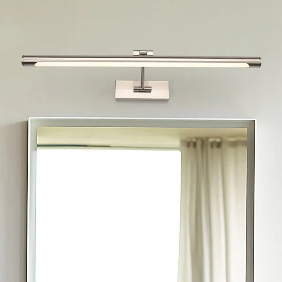 Applique LED Bagno in Metallo Argento