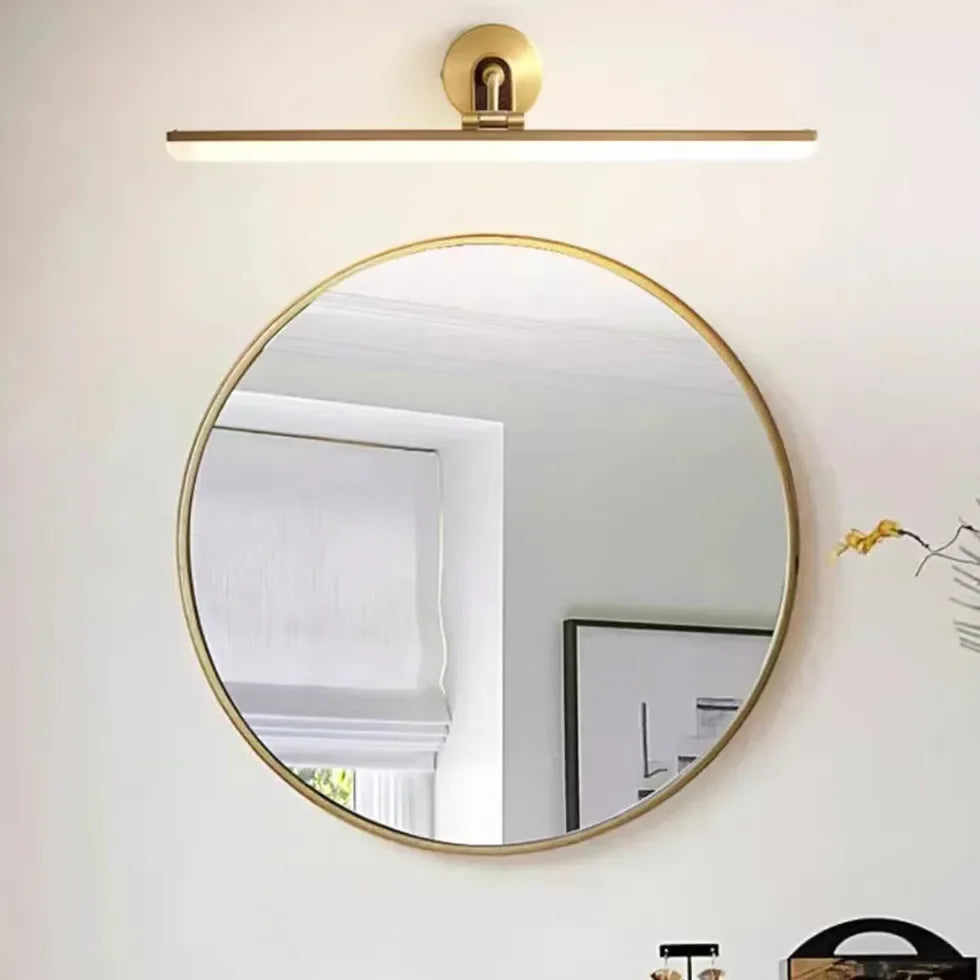 Applique in Ottone Lucido LED per Bagno Vintage