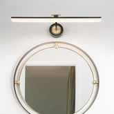 Applique Lunga da Parete in Nero e Oro per Bagno