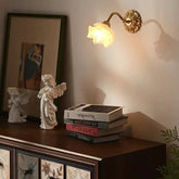 Applique da Parete Retro con Vetro Floreale