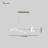 Lampadario Metallo Bianco a Linea Irregolare