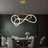 Lampadari Fai da Te Moderni di Design LED Dimmerabili per Sala Pranzo Oro