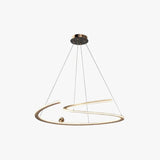 Lampadario Camera da Letto a LED Design Curvo Semplice