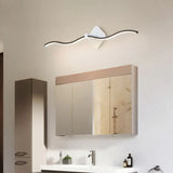 Applique IP44 Bagno LED Design Curvo Nero