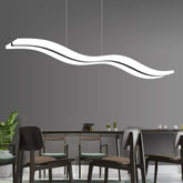 Elegante Linea Ondulata Lampadario Led Sospeso