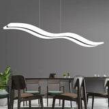 Elegante Linea Ondulata Lampadario Led Sospeso