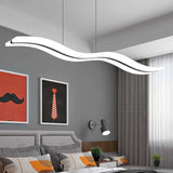 Elegante Linea Ondulata Lampadario Led Sospeso