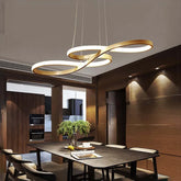 Lampadari Decorativi LED Dimmerabili in Metallo Design Moderno per Sala Pranzo