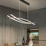 Lampadari Moderni in Sospensione Luce a Curve Incrociate