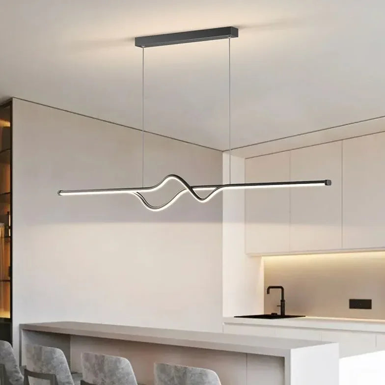 Lampadario Moderno da Cucina a Forma di Ondata