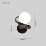 Applique in Vetro da Parete Design a Sfera per Camera