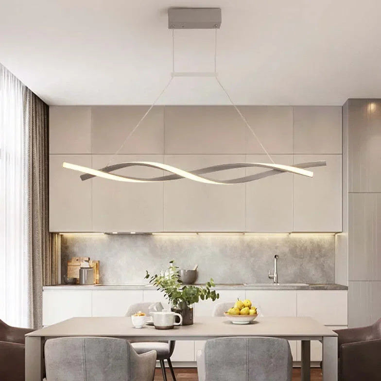 Lampadario Cucina Design Moderno Led Attorcigliato