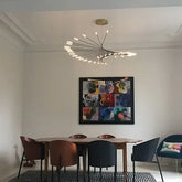 Lampadario Moderno Pendente con Led Nero Spirale