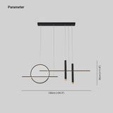 Lampadario a Sospensione Sala da Pranzo Design Geometrico