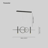 Lampadario Soffitto Moderno Cerchi e Linee