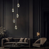 Lampadari Classici Dorati con Gocce di Vetro