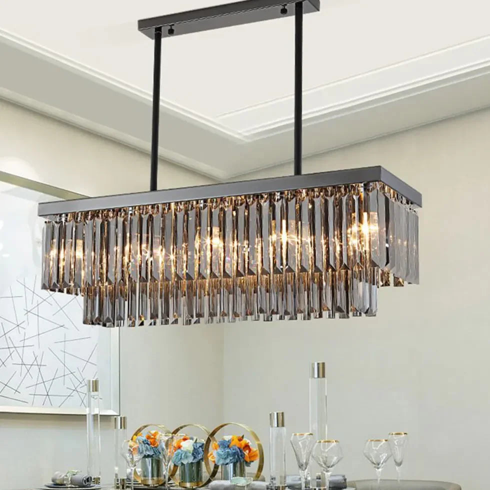 Lampadari Moderni Lusso Design con Vetro Nero