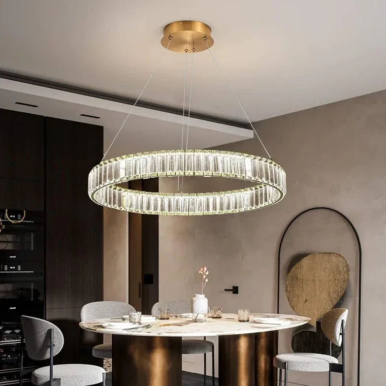 Lampadari Classici Cristallo a Forma di Anello