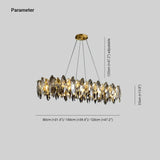 Lussuosi Lampadari Moderni di Cristallo in Ottone