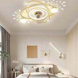 Ventilatori da Soffitto con Luce Moderni a Forma di Pianeta