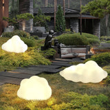 Luci da Giardino Decorative Ricaricabili Bianche a Forma di Nuvola Design Moderno