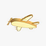 Plafoniera Legno a Forma di Aereo per Camera Bambini