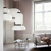 Lampada a Sospensione Lanterna Moderna Bianca