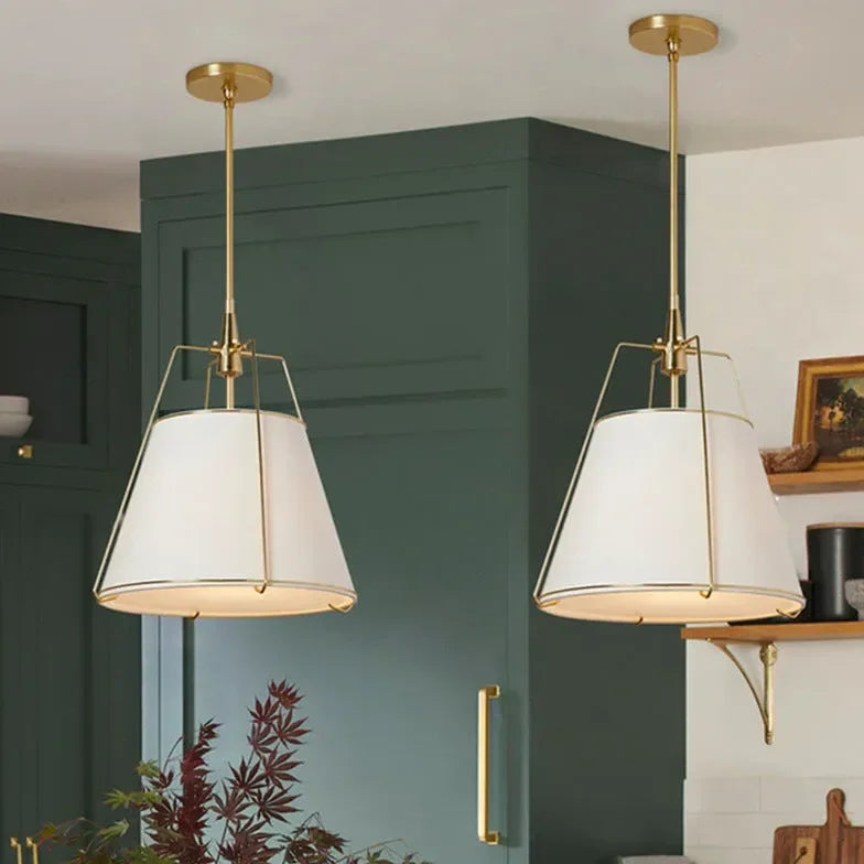 Lampadari da Sala Moderni Cilindrici in Tessuto