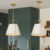 Lampadari da Sala Moderni Cilindrici in Tessuto