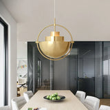 Lampadario Oro Moderno per Sala da Pranzo