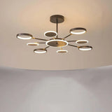 Lampadari a Cerchio per Soggiorno Led Nero