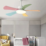 Luce con Ventilatore da Soffitto Design Multicolore