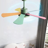 Luce con Ventilatore da Soffitto Design Multicolore