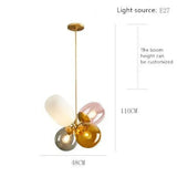 Lampadari in Vetro Colorato Moderni con LED