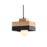 Lampadari Moderni In Legno Per Cucina A Due Colori